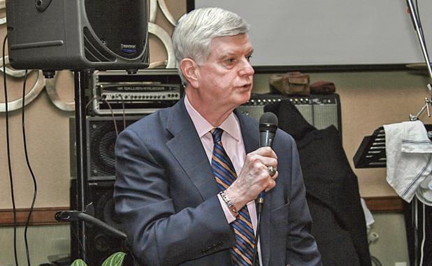 Jack Middleton accepts an award for his local charity work. Photo/Submitted.