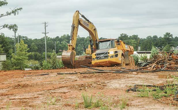 Grading work is underway for The Overlook, a 98,000 sq. ft. retail center on Ga. Highway 54 West in Peachtree City. Photo/Ben Nelms.