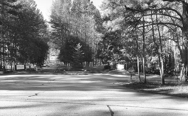 A view across Aberdeen Parkway to the Dolce entrance. Photo/Cal Beverly.