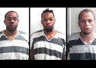 Arrested, from left, were Xzavier Reynolds, Artavius Reynolds and Andrew Edge. Photos/Marion County Jail.